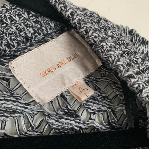 Skies are Blue Cardigan Size Large open knit open front cardigan - Picture 5 of 8